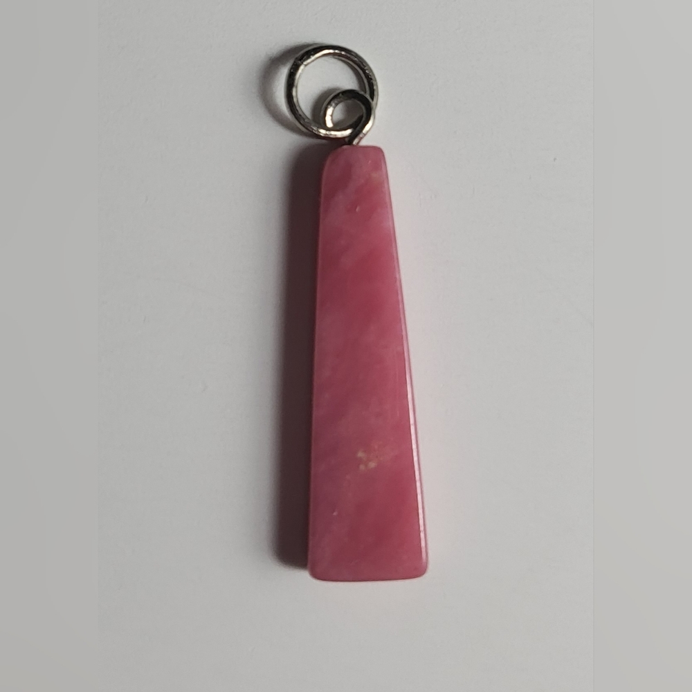 🕳️Rhodonite Triangle Tower  - Pendant
